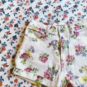Floral Hight Waisted mom shorts
